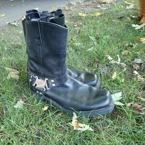 Redwing   Big Black Biker Boots Size 15 D